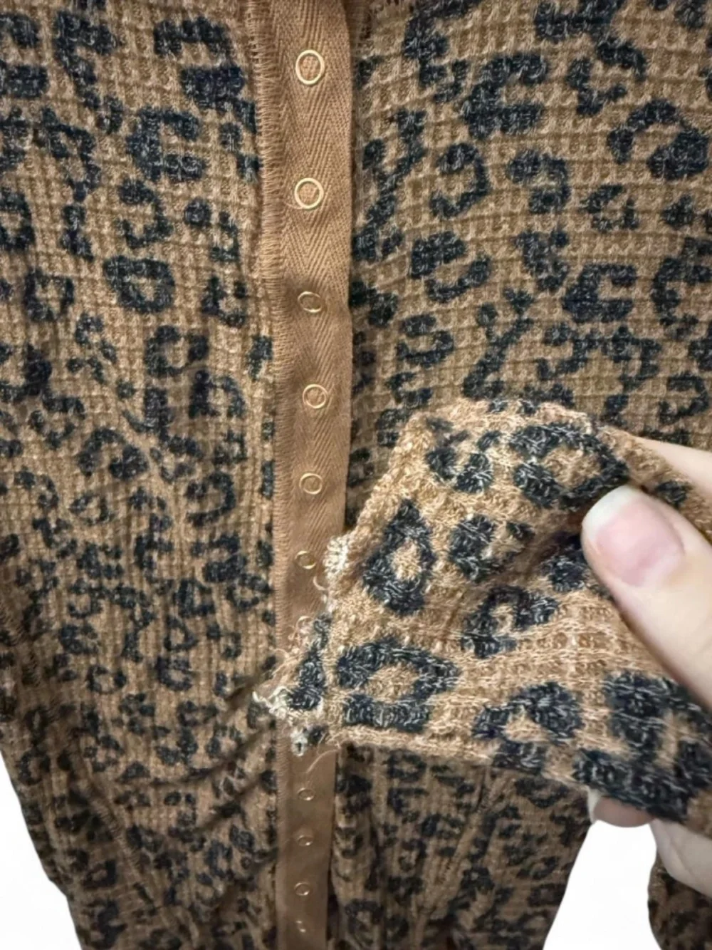 Free People Going Places Printed Cardi in Natural Combo Leopard Cheetah Top